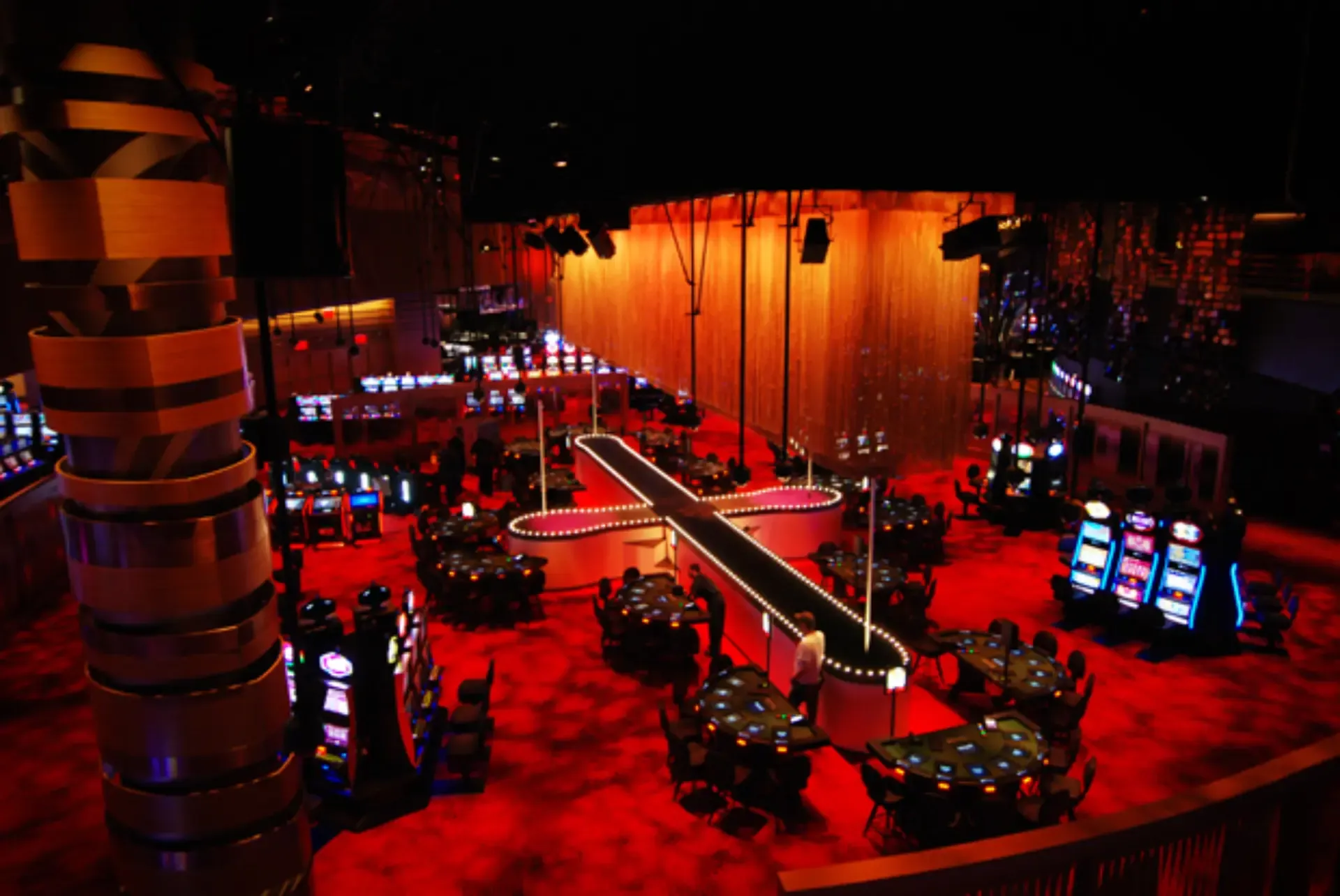 Quiet room details for a casino-resort stay